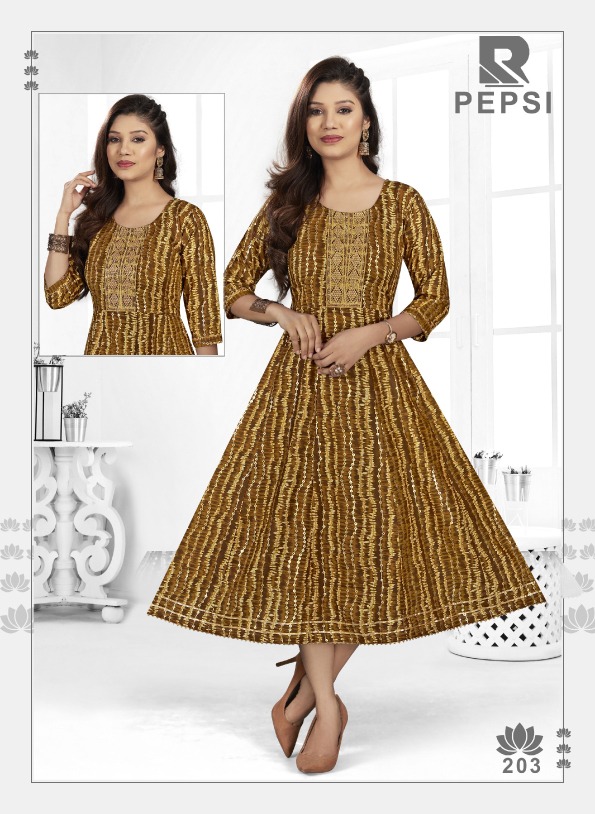 Raashi Pepsi Ethnic Wear Anarkali Kurti Collection